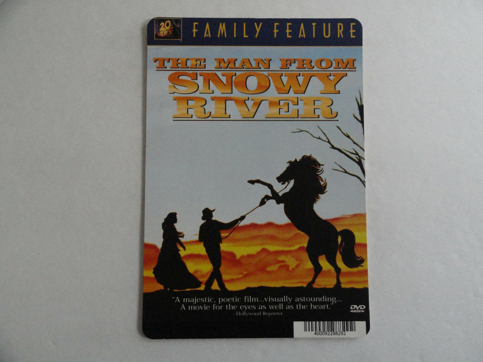 THE MAN FROM SNOWY RIVER – BLOCKBUSTER VIDEO BACKER CARD 5″X8″ NO MOVIE