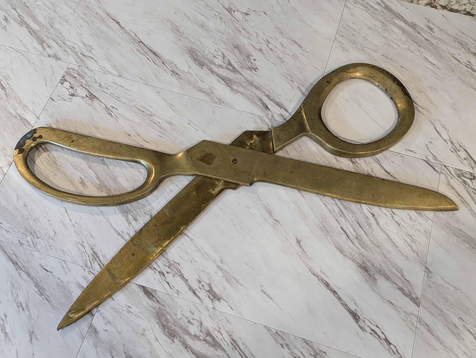 Mid 20th Century Giant Bronze Advertising Store Display Scissors – Tailors Trade