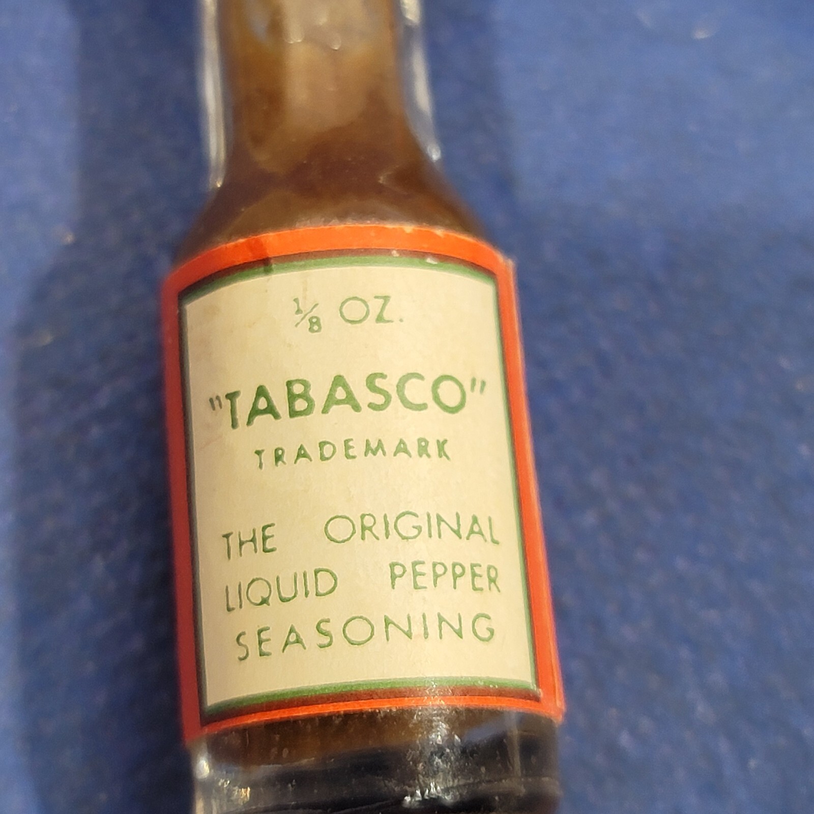 Vintage Mini Tabasco Advertising Container General store Display Lot Of 2