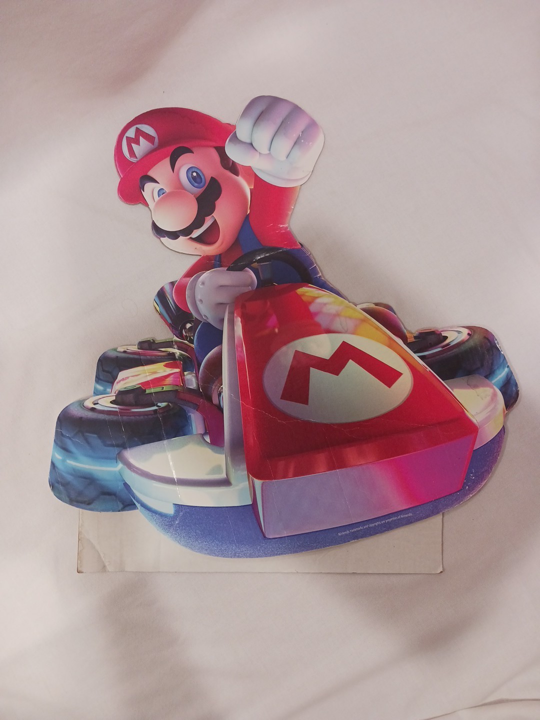 Nintendo Mario Kart 8 Cardboard Store Display Game Stop Promo Standee Room 23″ A