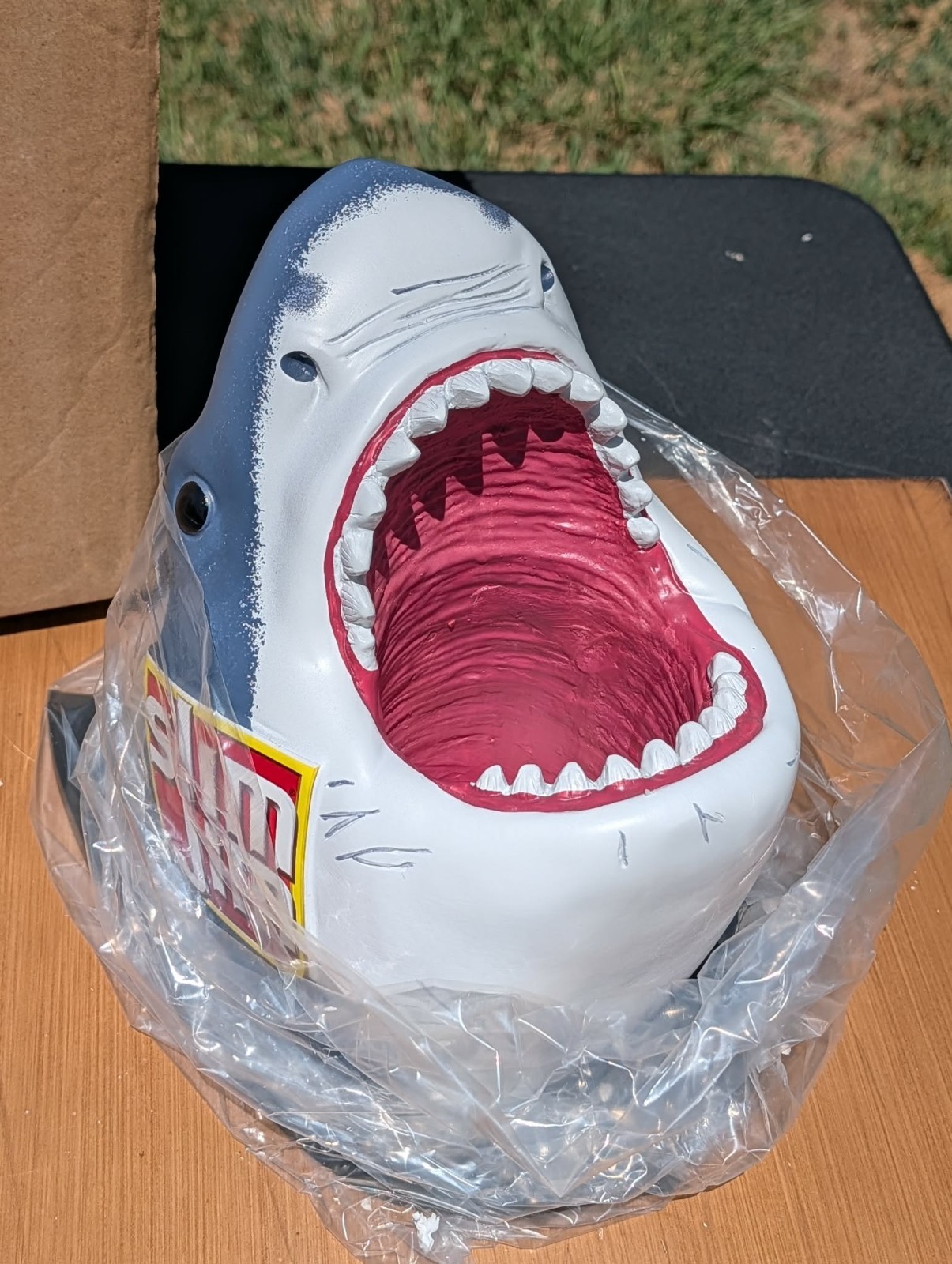 SLIM JIM Promotional Jaws Great White Shark Head Wall Mount Display In Box