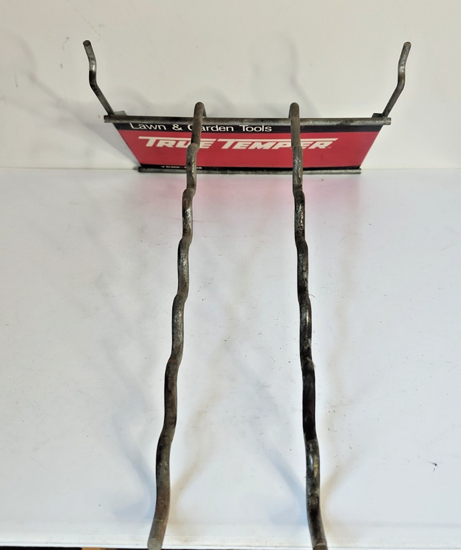 Vintage True Temper Tool Display Pegboard Sign Advertising Tool Hanger