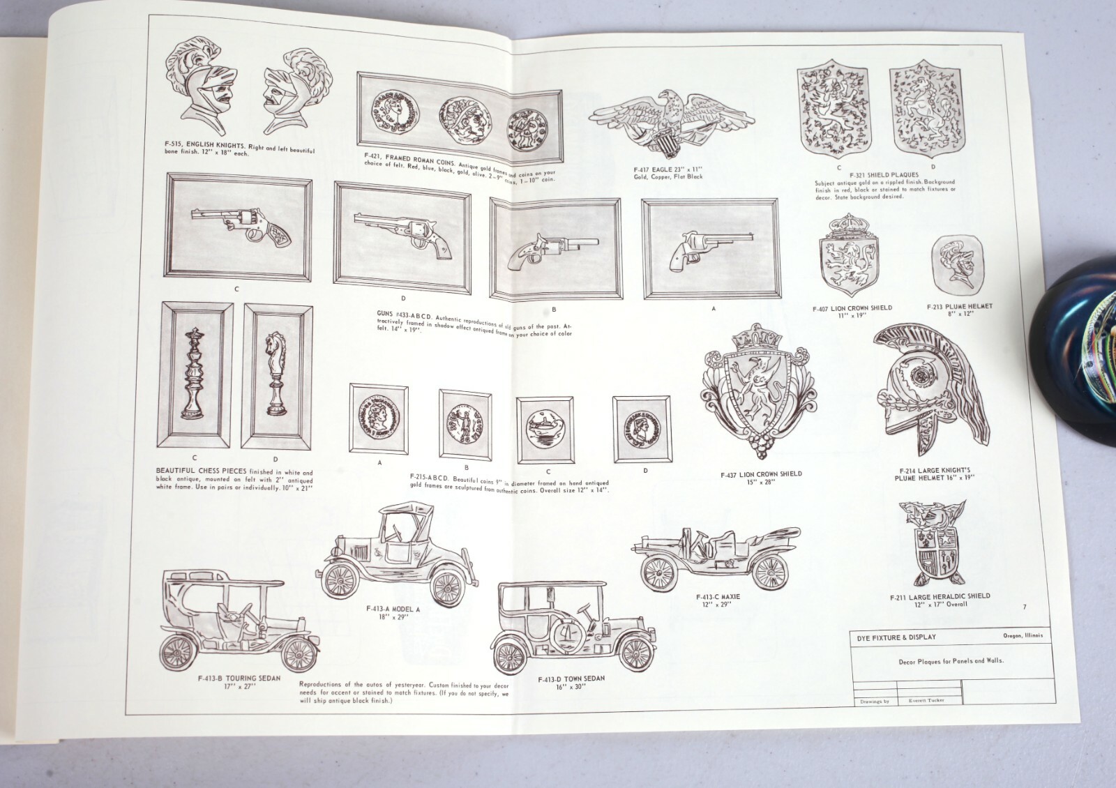 1967 Dye Fixture and Display Store Layout Design Catalog Oregon Illinois