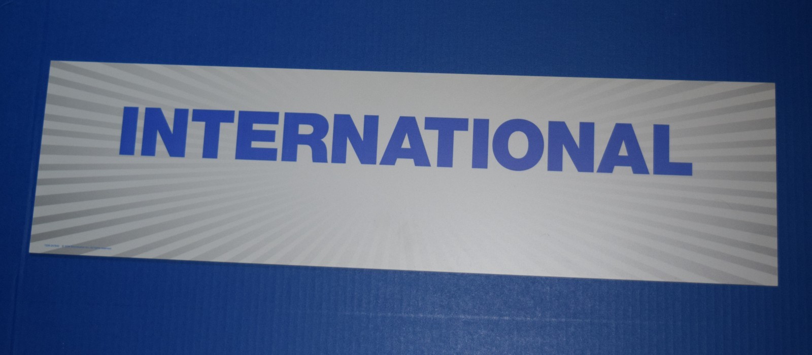 Authentic INTERNATIONAL Original 2008 Blockbuster 6.5″ x 24” Store Display Sign