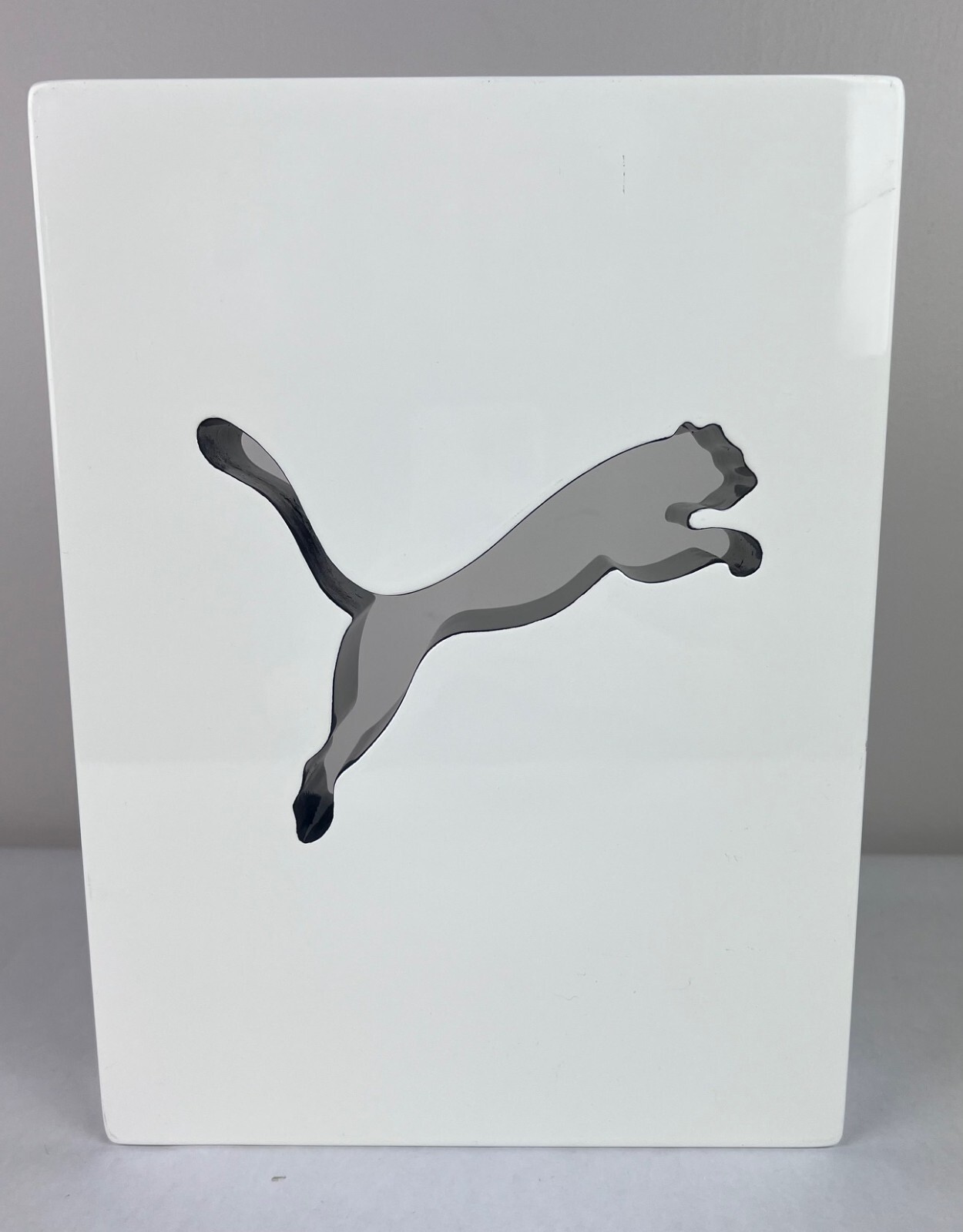Puma Store Large White Advertising Counter Display Coated Metal Heavy