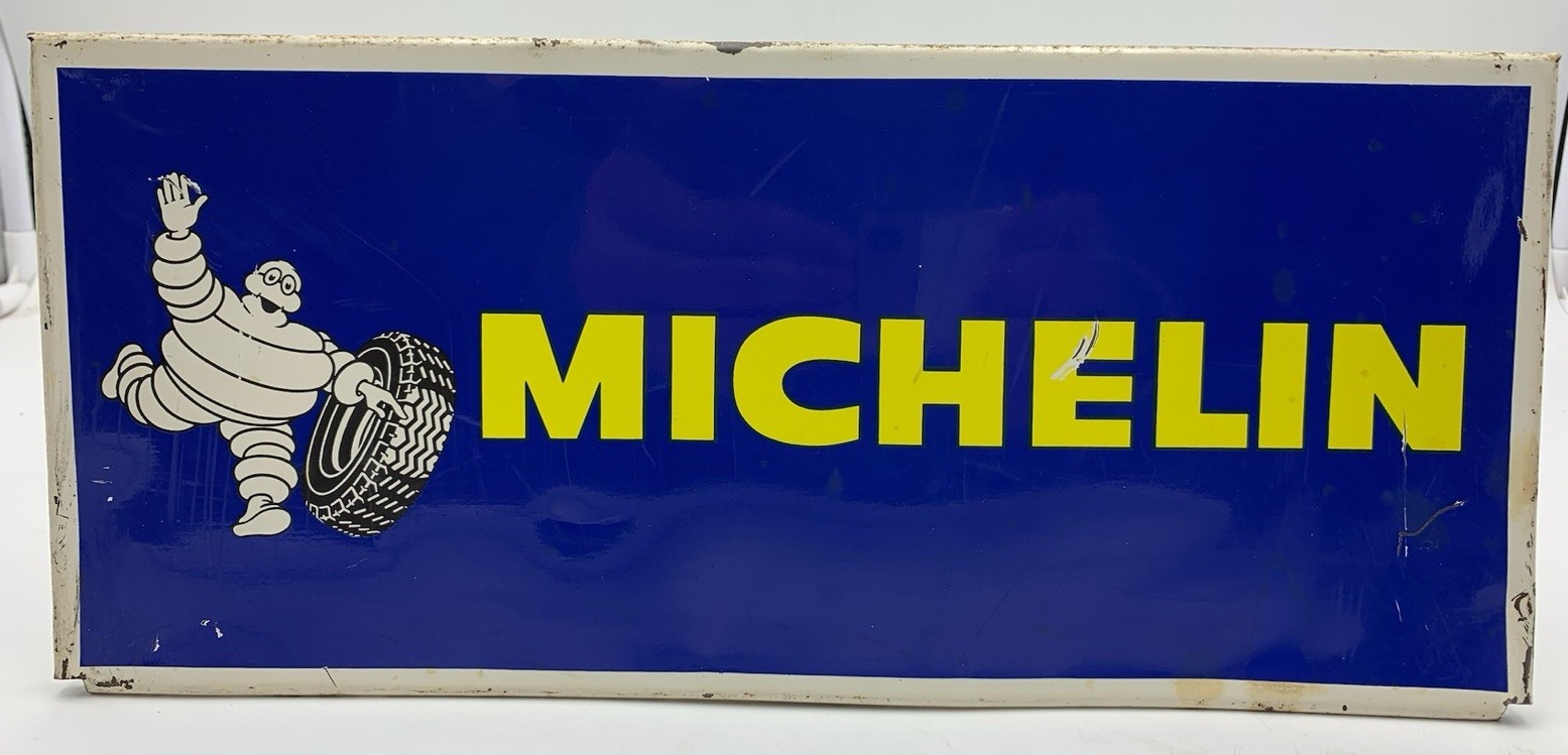 Michelin sign 60’s advertising plate tires 35×15.5×0.5 cm Chagnom