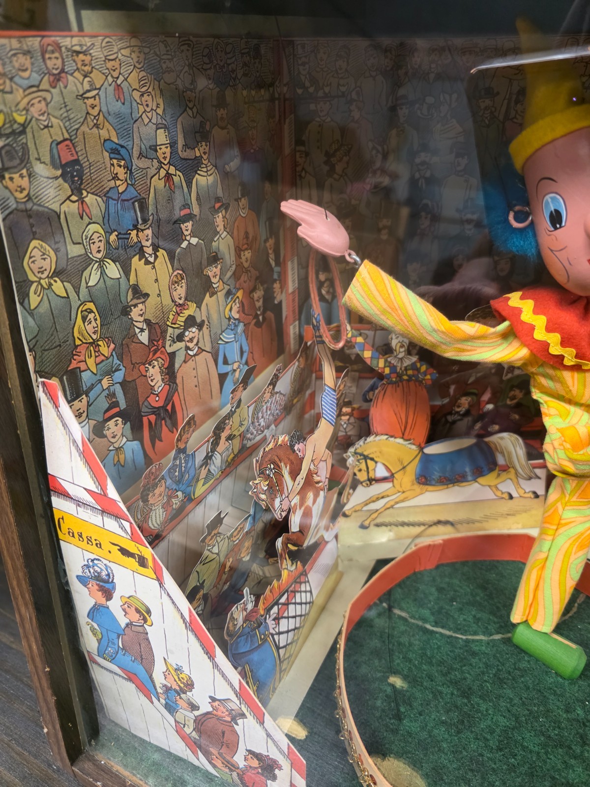 LARGE VINTAGE STORE TABLETOP CIRCUS ANIMATRONIC WORKS