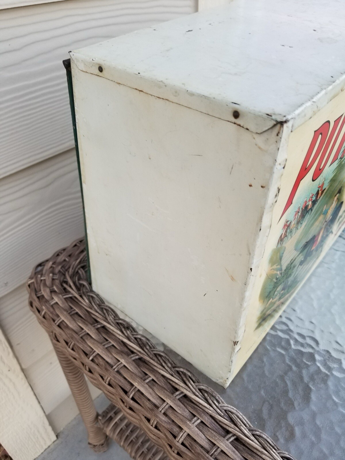 Vintage! PUTNAM (USA) Fadeless Dyes Metal/Wooden ADVERTISING Display CABINET BOX