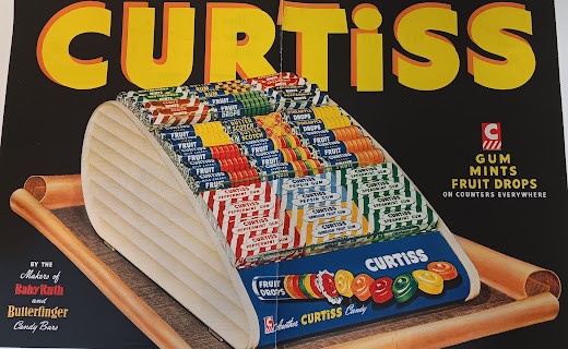 Curtiss Store Display Advertising page from 1950’s Magazine 20×15″