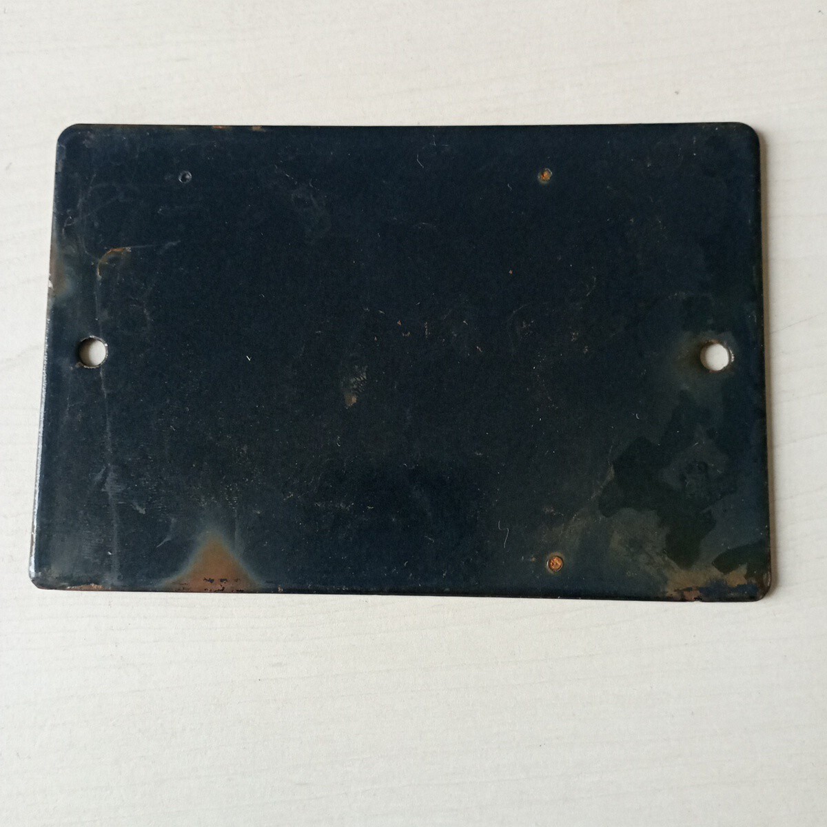 Old street number, house enamelled plaque, 15×10 cm, blue No. 241