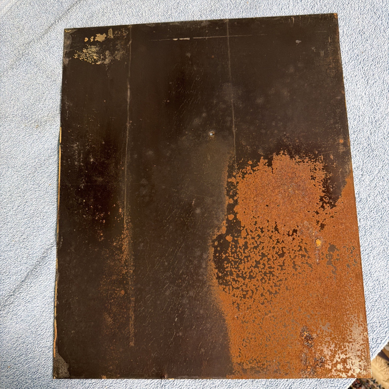 Diamond Dyes Display Cabinet Tin Sign Part Antique Wells The Baby Cherry Rare
