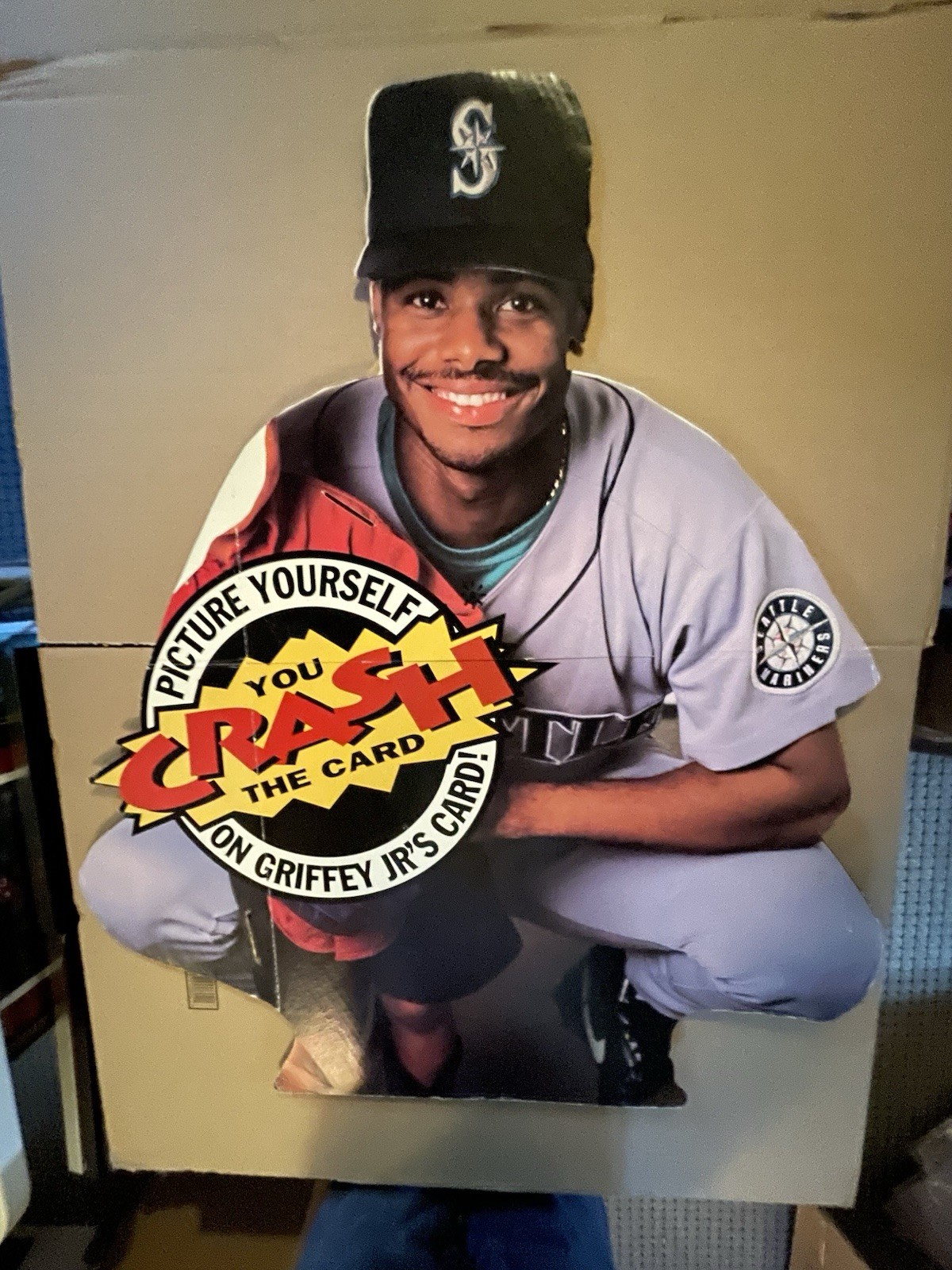 Griffey Jr Upper Deck Cardboard Standup Display Approx. 31” X 40” Lets Deal!