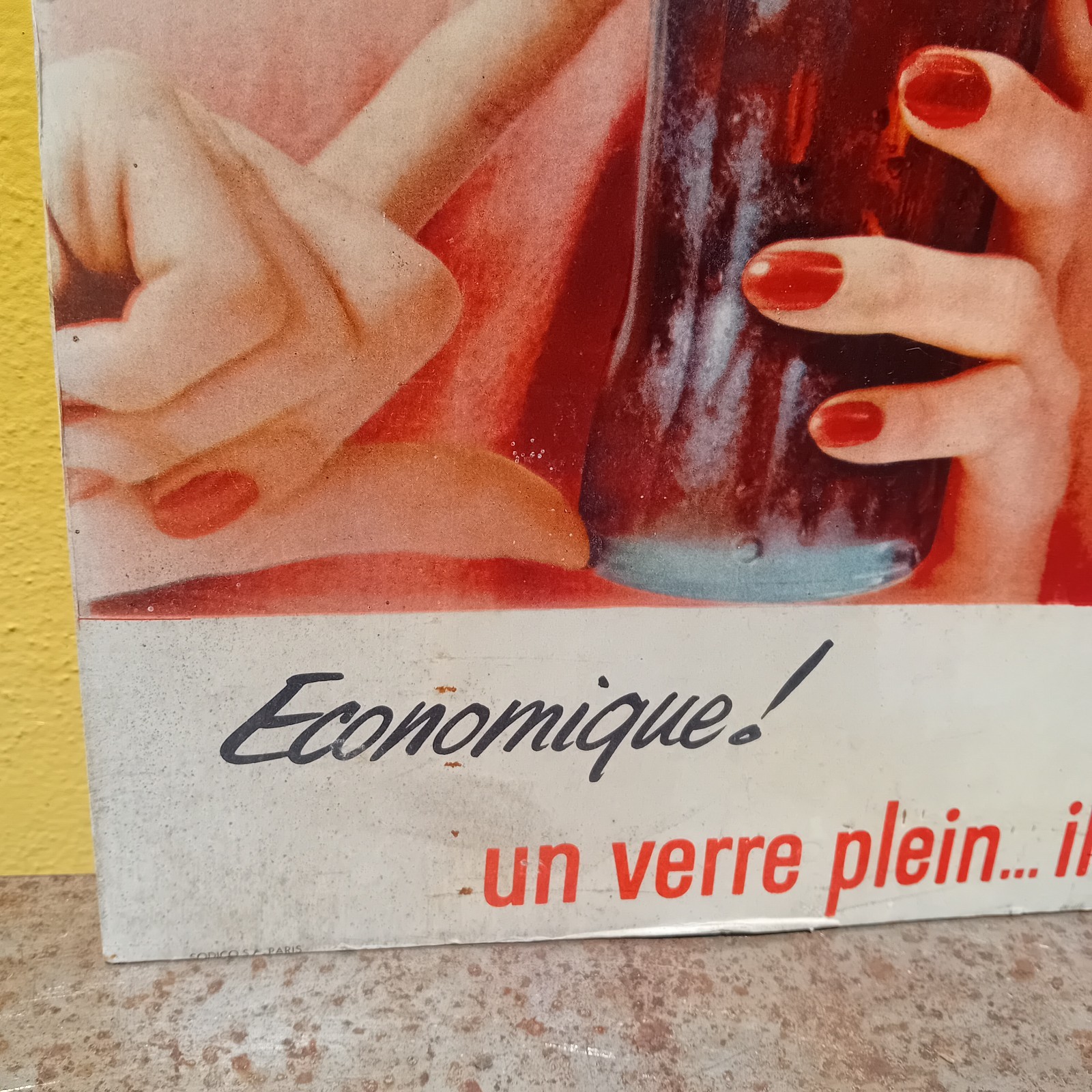 Coca Cola Advertising Cardboard Table