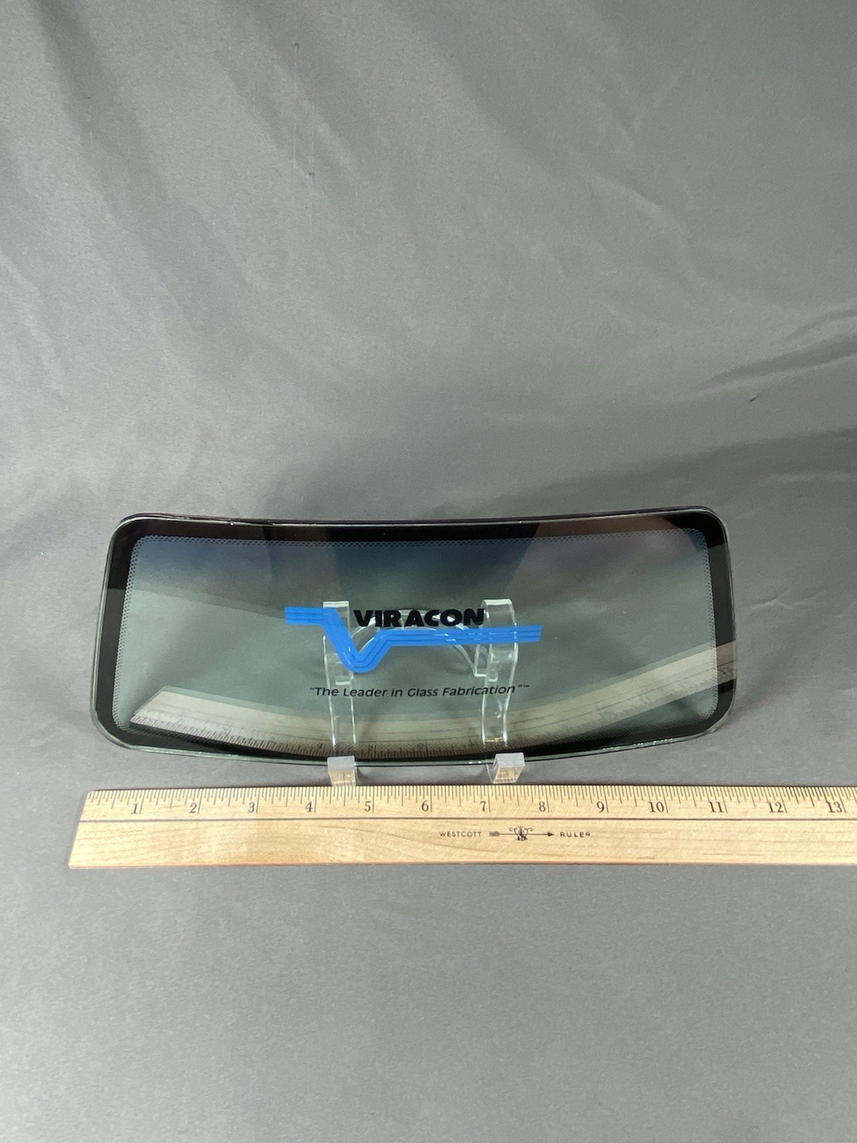 Viracon Windshield Car Truck Window Glass Dealer Store Counter Display Sign 12×5