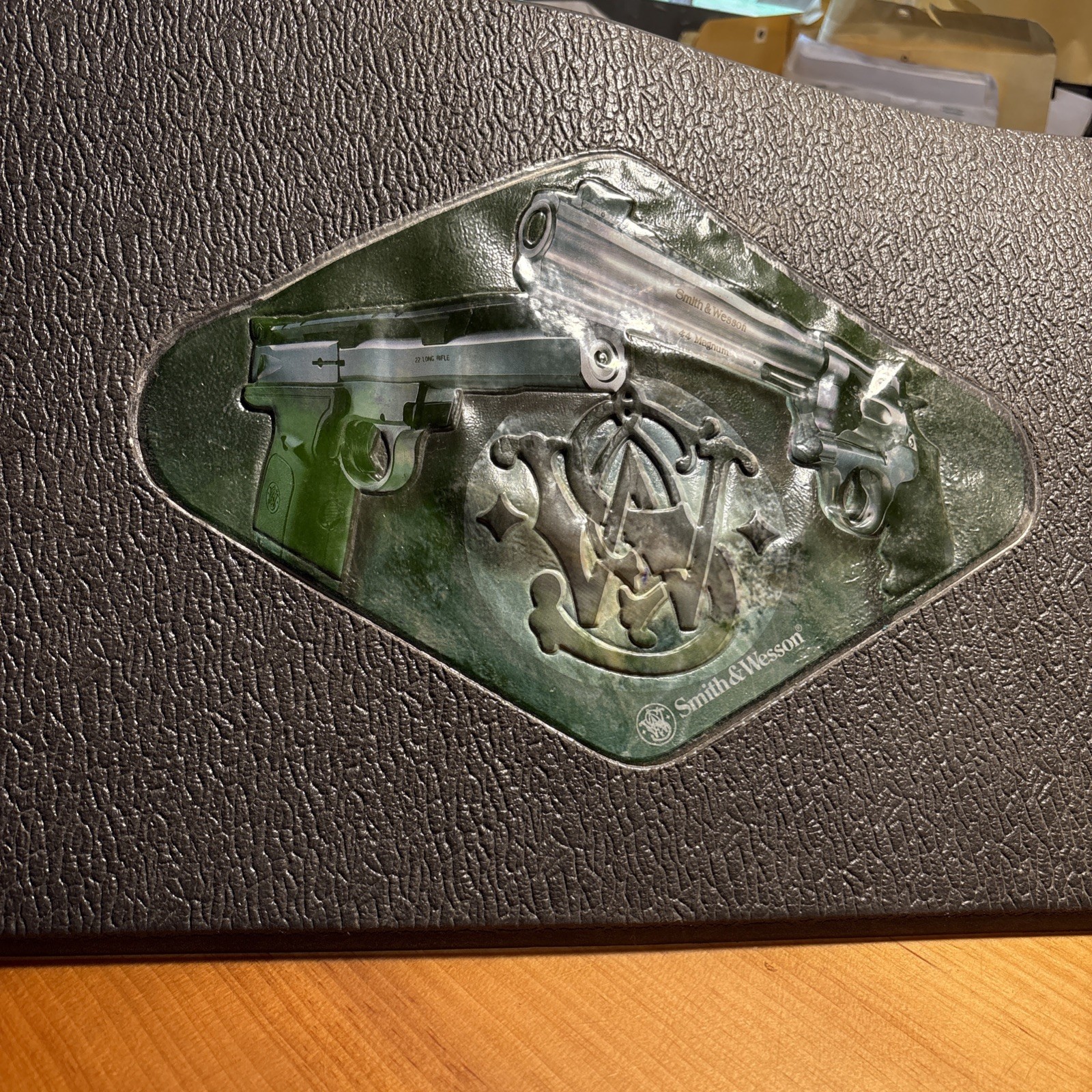 Smith & Wesson Advertising Counter Mat Black Rubber