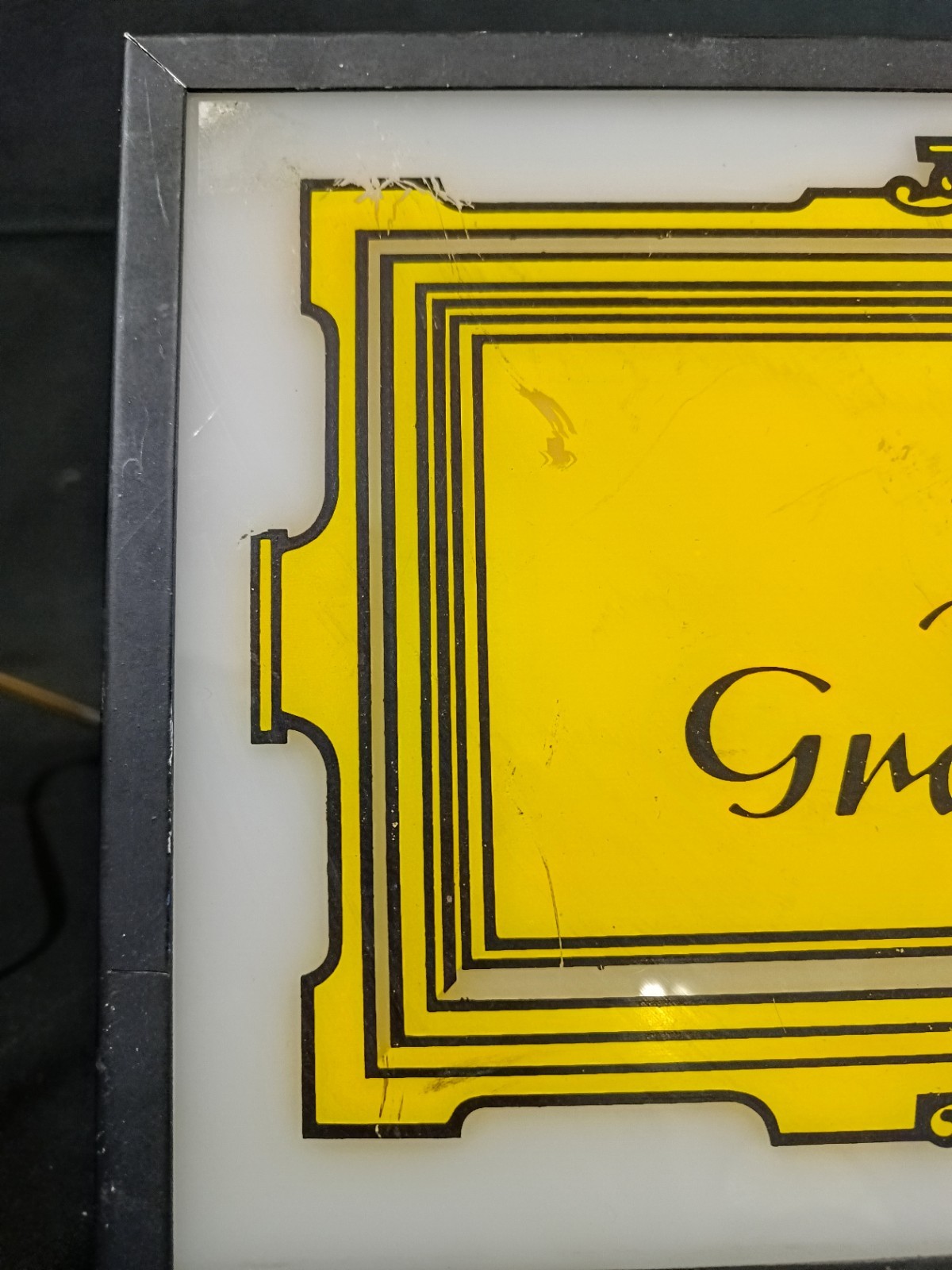 Antique Deutsche Grammophon Neon Light Sign 1970s 900s Advertising Sign