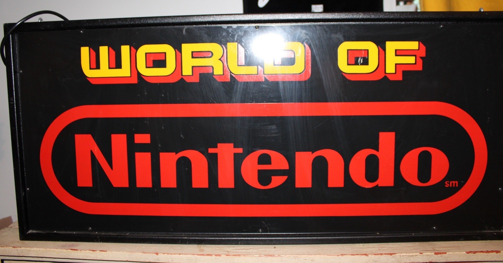 Fiber Optic World of Nintendo Light-Up Store Display Advertising Sign