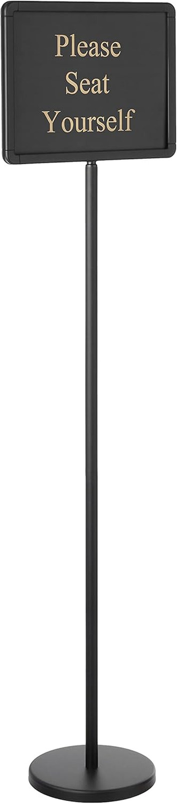 HTS-60K 60″ Hostess Sign with 15 Message Variations,Black