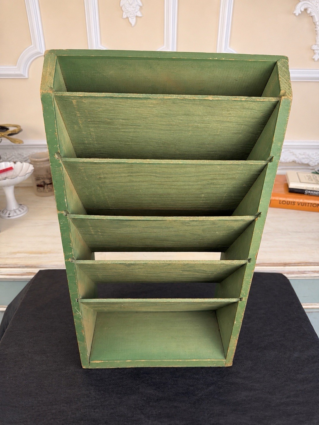 Vintage Kraft Cheese Wooden Counter Display Rack – Original Advertising Piece