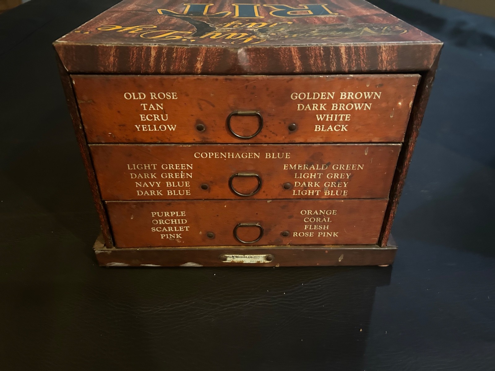C1920 Tin Litho New Improved RIT Dyes Advertising Counter Top Store Display