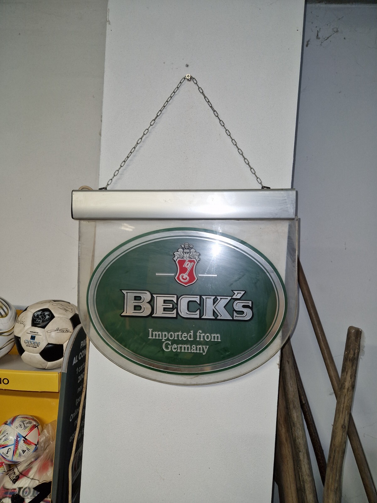 BECK’S Becks Beer Light Advertising Sign for Pub/Bar Working!
