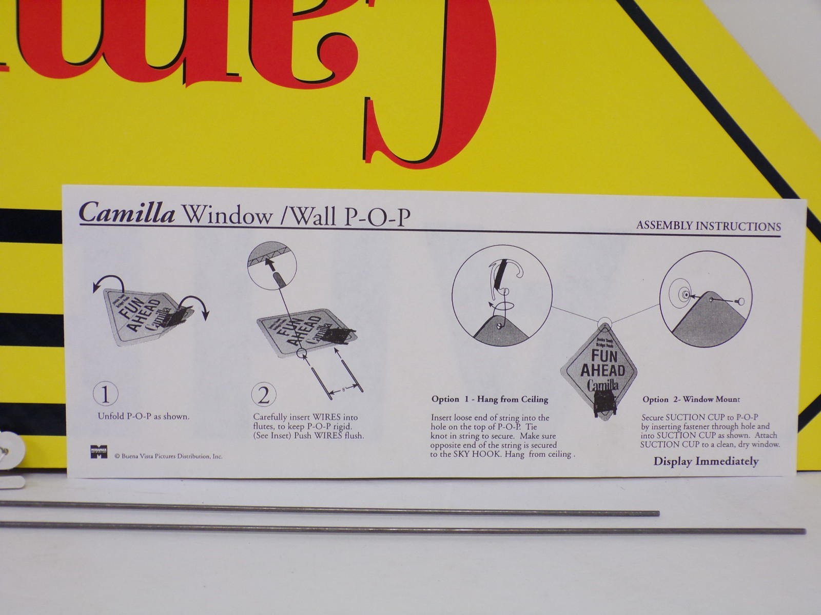 Camilla Bridget Fonda 1995 Video Store Display Sign POP Promo 27″ 110425WBAN-42