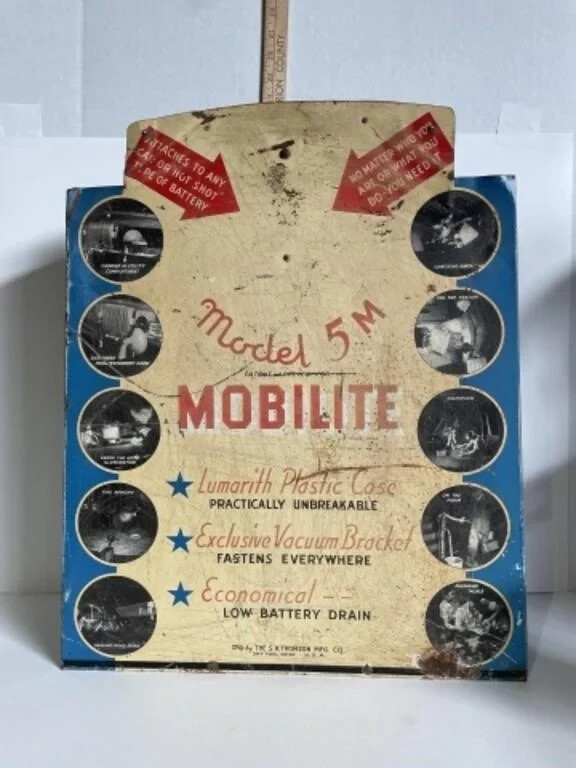 Vintage Model 5M Mobilite Store Counter and Cabinet Dayton, Ohio Advertising