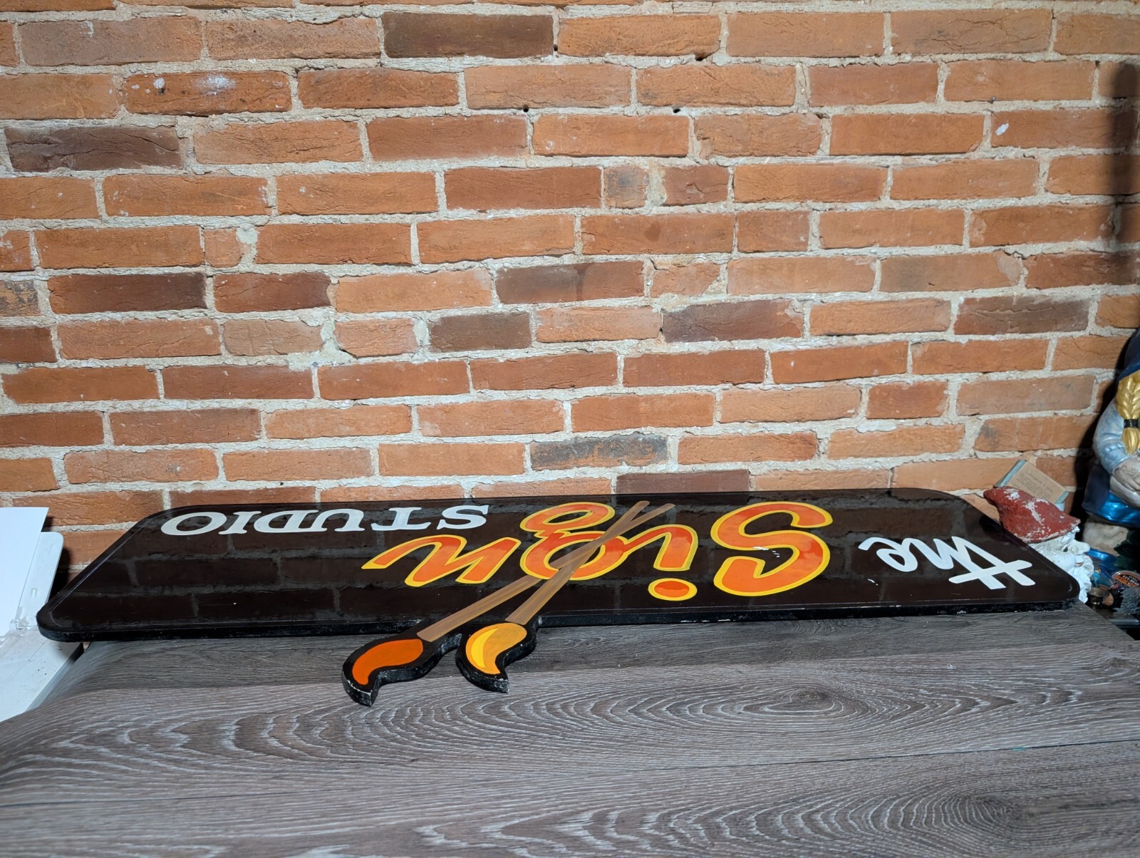 Vtg Sign Studio Hand Painted Artist Advertising Sign From Ocean City MD 46″X20″