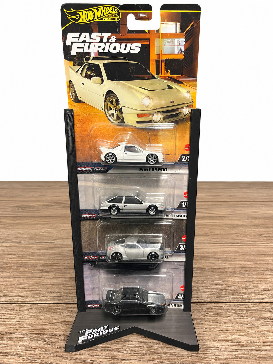 (STAND ONLY) Hot Wheels Premium Fast and Furious Display Stand. Fits up to 4