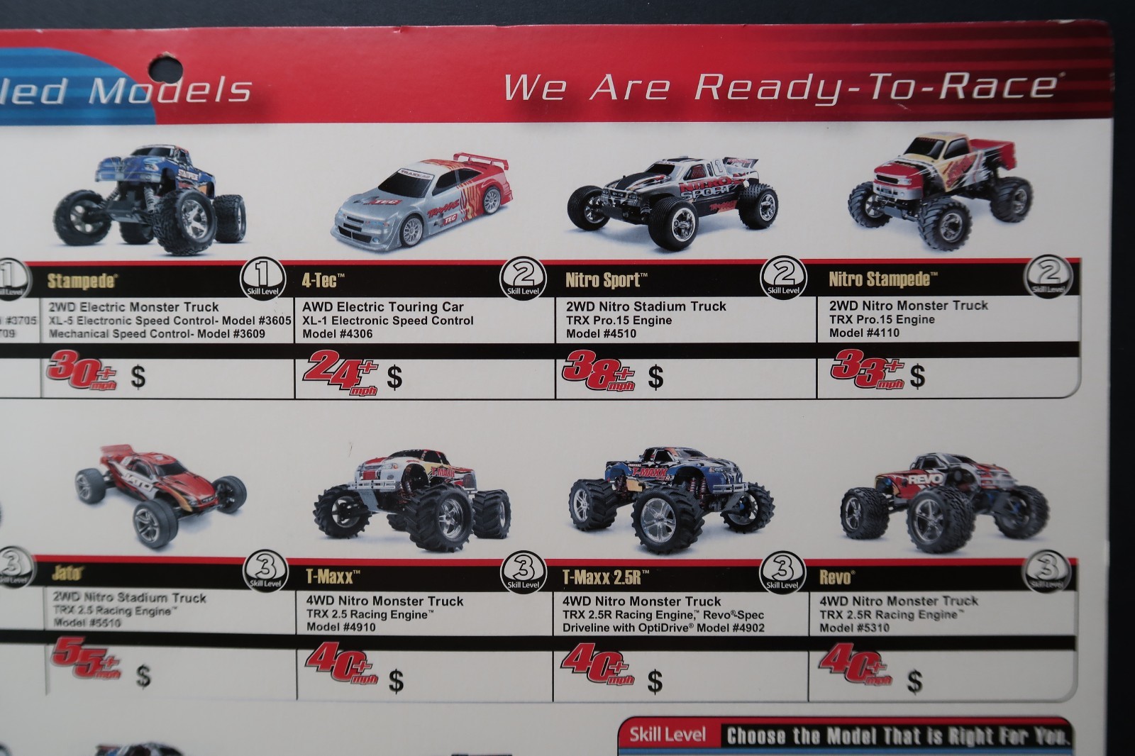 TRAXXAS RC Cars Trucks Boat Store Display Hobby Shop Advertising Man Cave