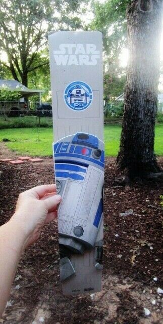 STAR WARS R2-D2 Disney Lucasfilm Ltd Cardboard Two-Sided POS Display Sign 24”x4”