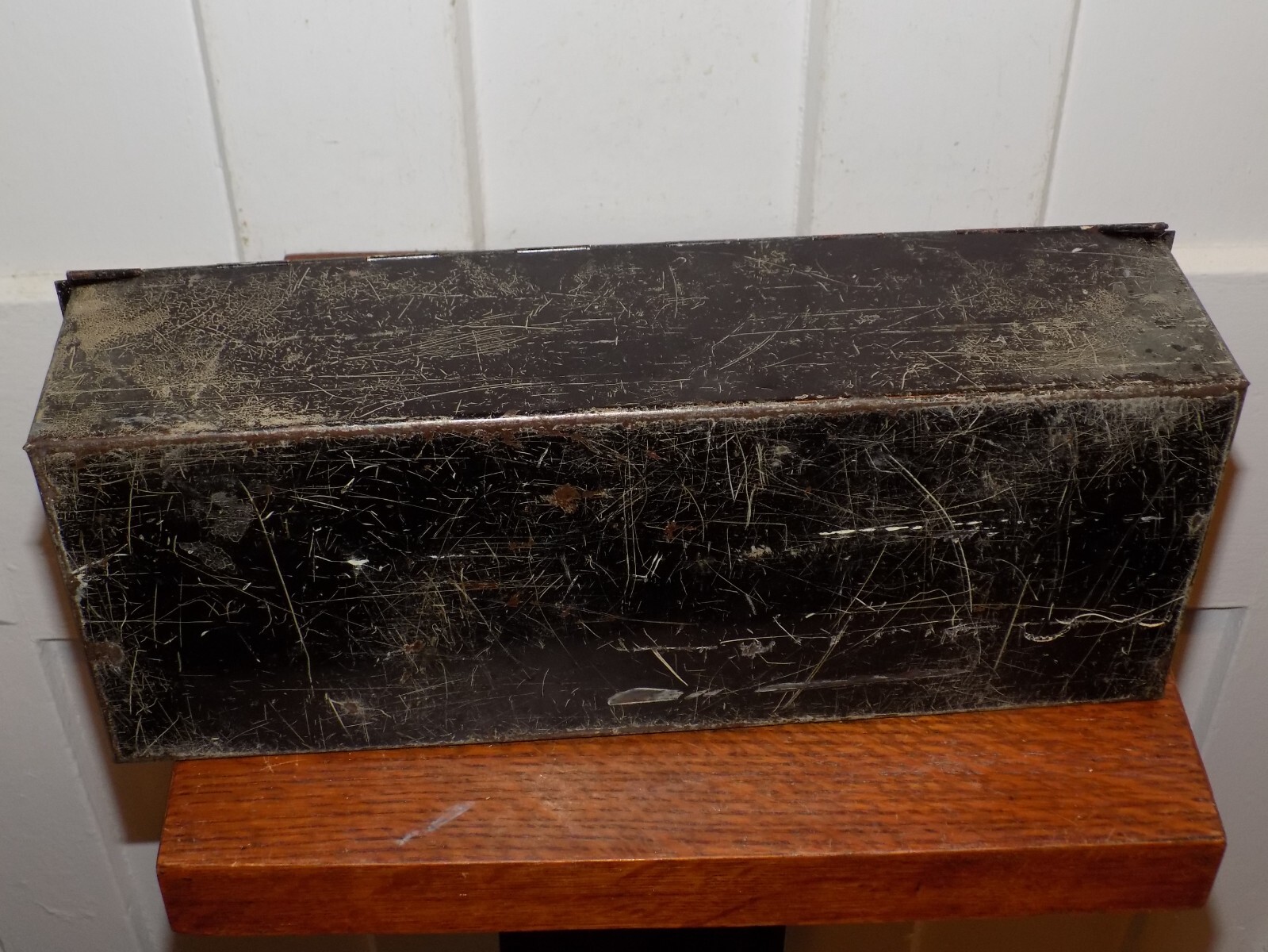 Vintage Hartwell Handles Metal Store Advertising Metal Box