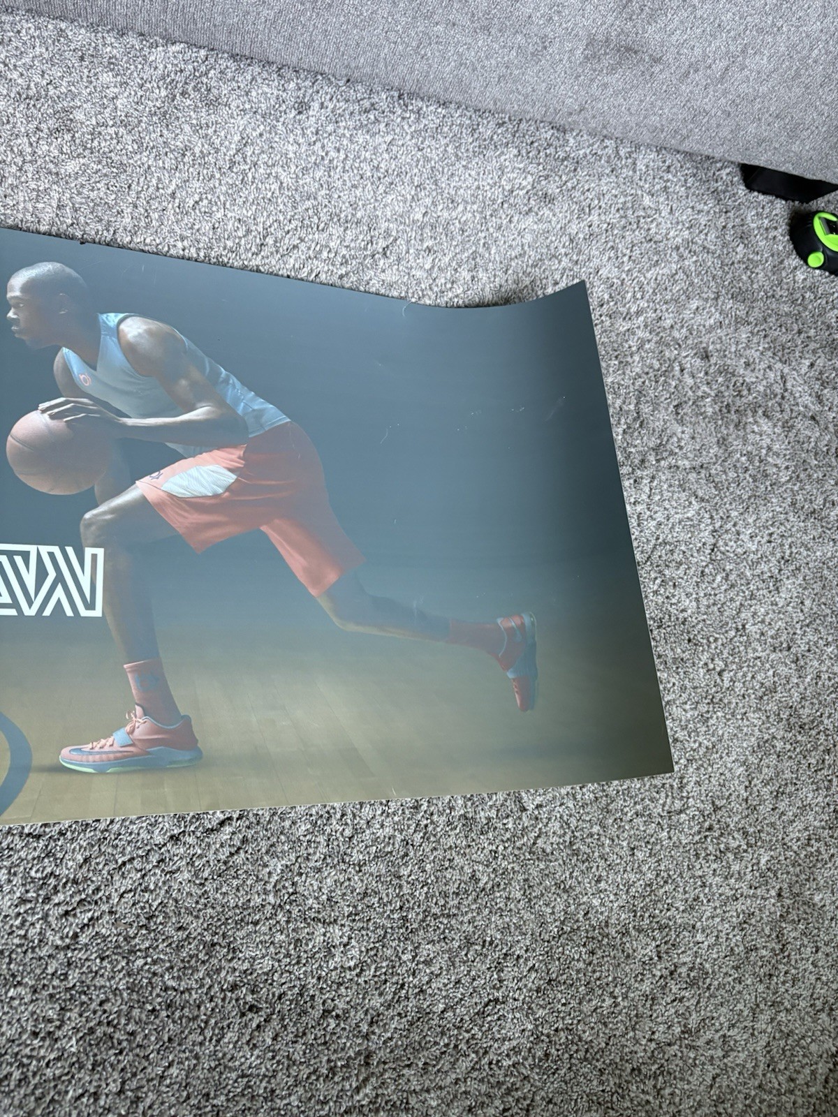 NIKE KEVIN DURANT KD 7 PROMO FOOT LOCKER STORE DISPLAY POSTER SIGN RARE 2014