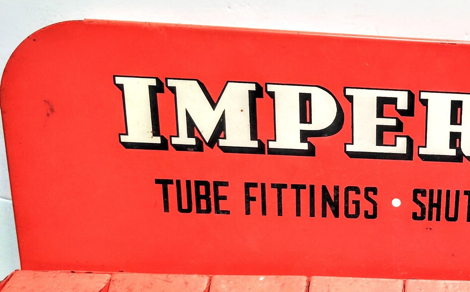 Vintage IMPERIAL FITTINGS Retail Counter Steel/Glass Display-80 Compartment-Used