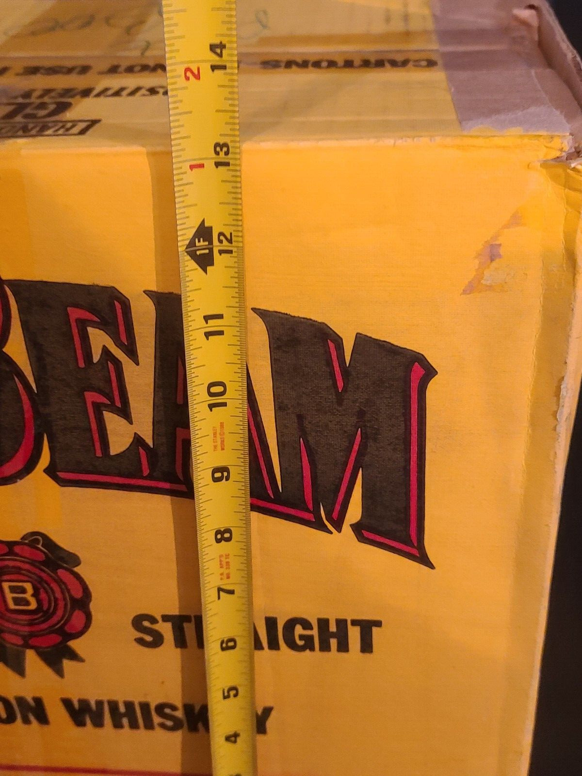 Vintage 1994 Jime Beam EMPTY Cardboard Shipping Box Advertising Display