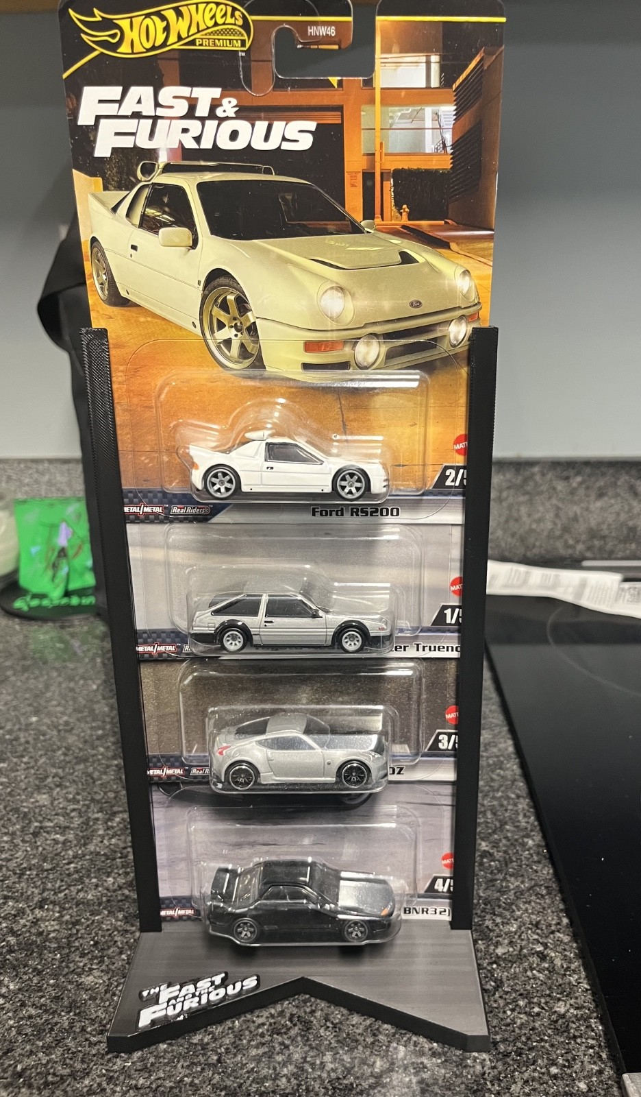 (STAND ONLY) Hot Wheels Premium Fast and Furious Display Stand. Fits up to 4