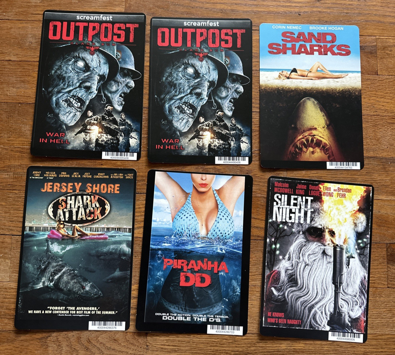 31 Vintage HORROR Video Rental Backer Cards 5 x 8 Mini Movie Posters – NO Movies