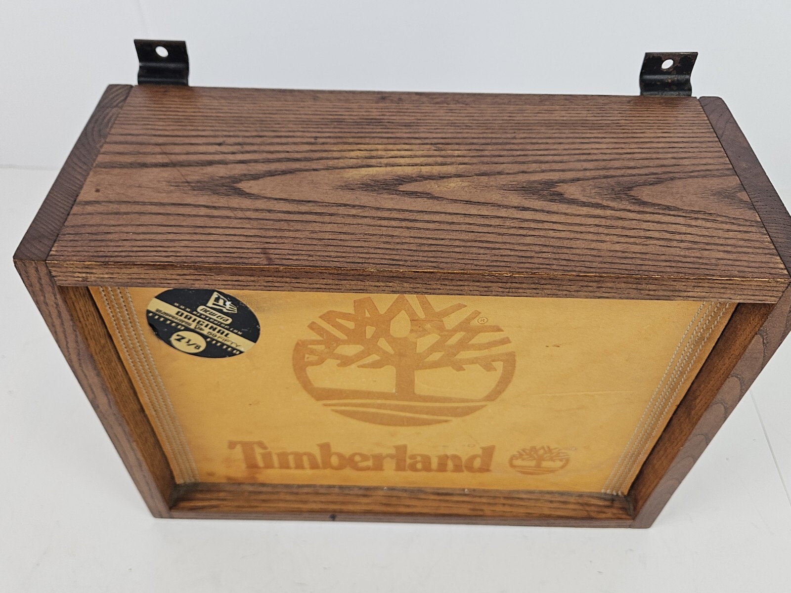Vintage TIMBERLAND BOOTS Wooden Dealer Store Advertising Display Sign