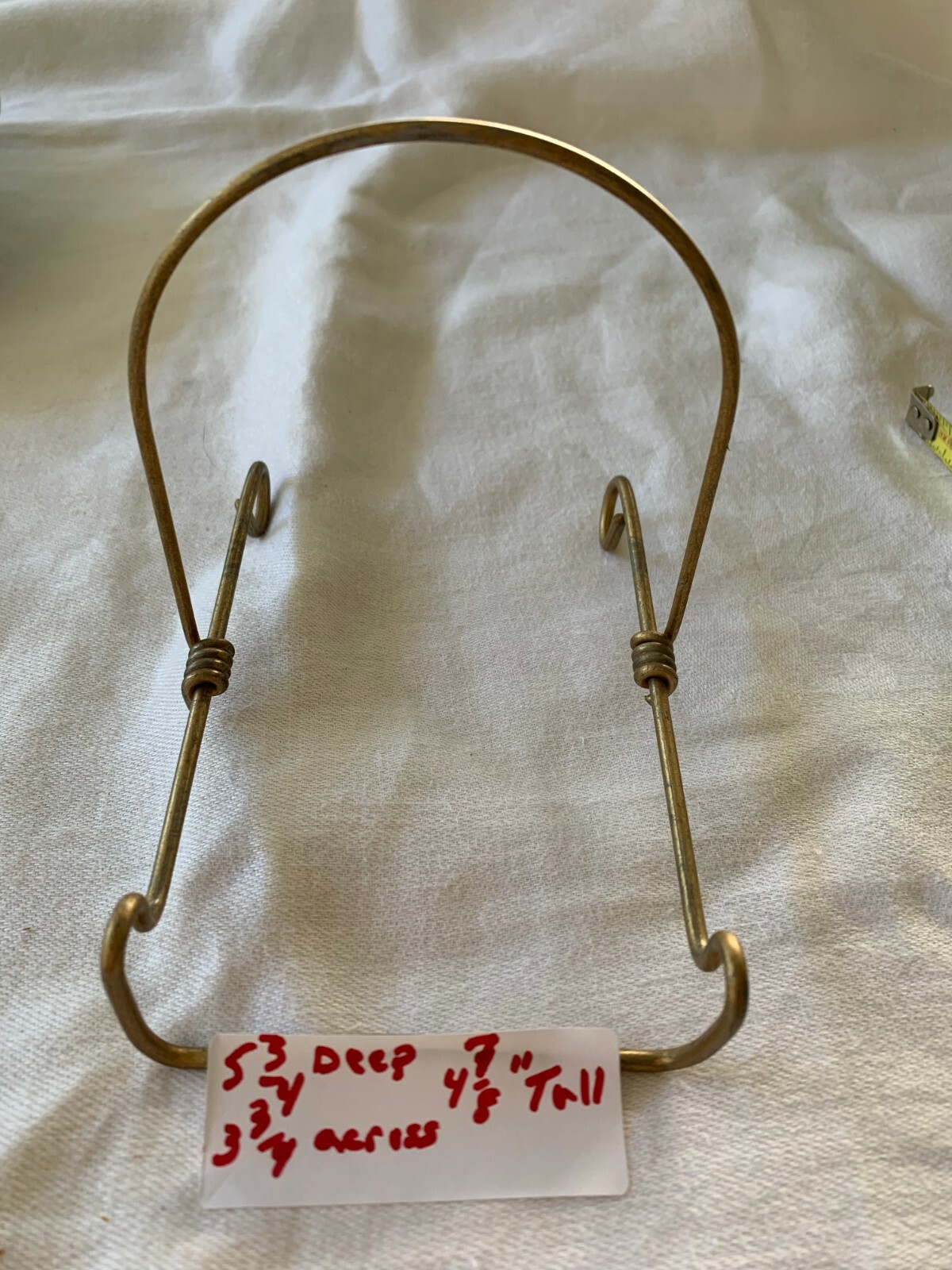 Display Plate Rack Store Fixture Metal Gold Finish Tulsa Wire Adjustable 20 +