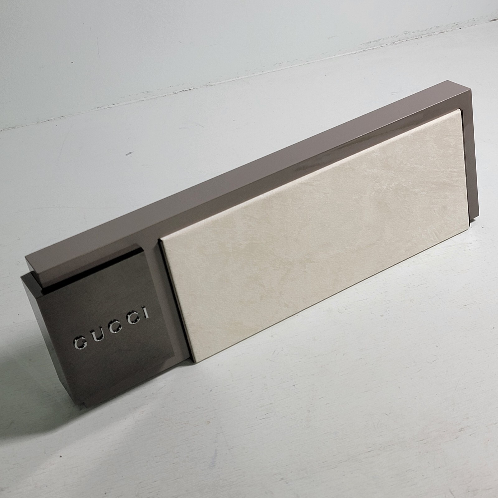 GUCCI Acrylic Felt Countertop Platform Display Shelf Watch Jewelry Store Dealer