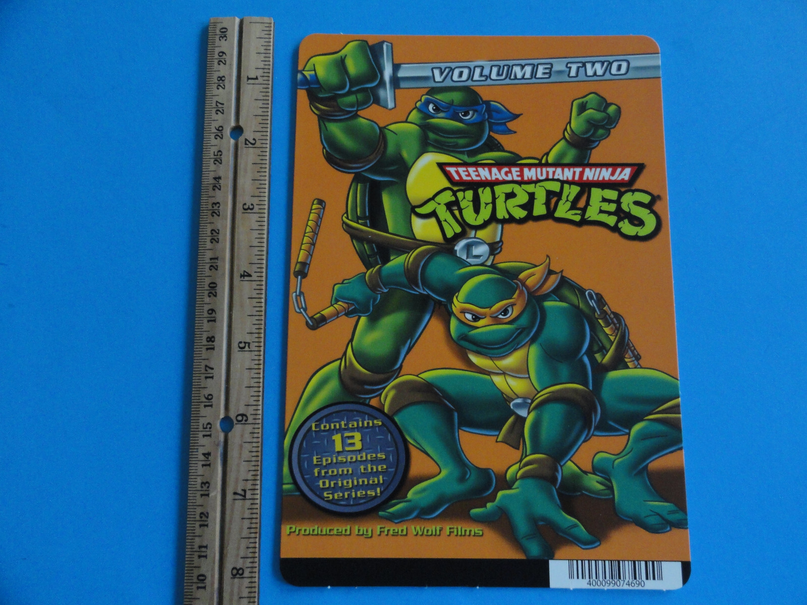 THE TEENAGE MUTANT NINJA TURTLES – VOL 2 – BLOCKBUSTER VIDEO BACKER CARD 5″X8″