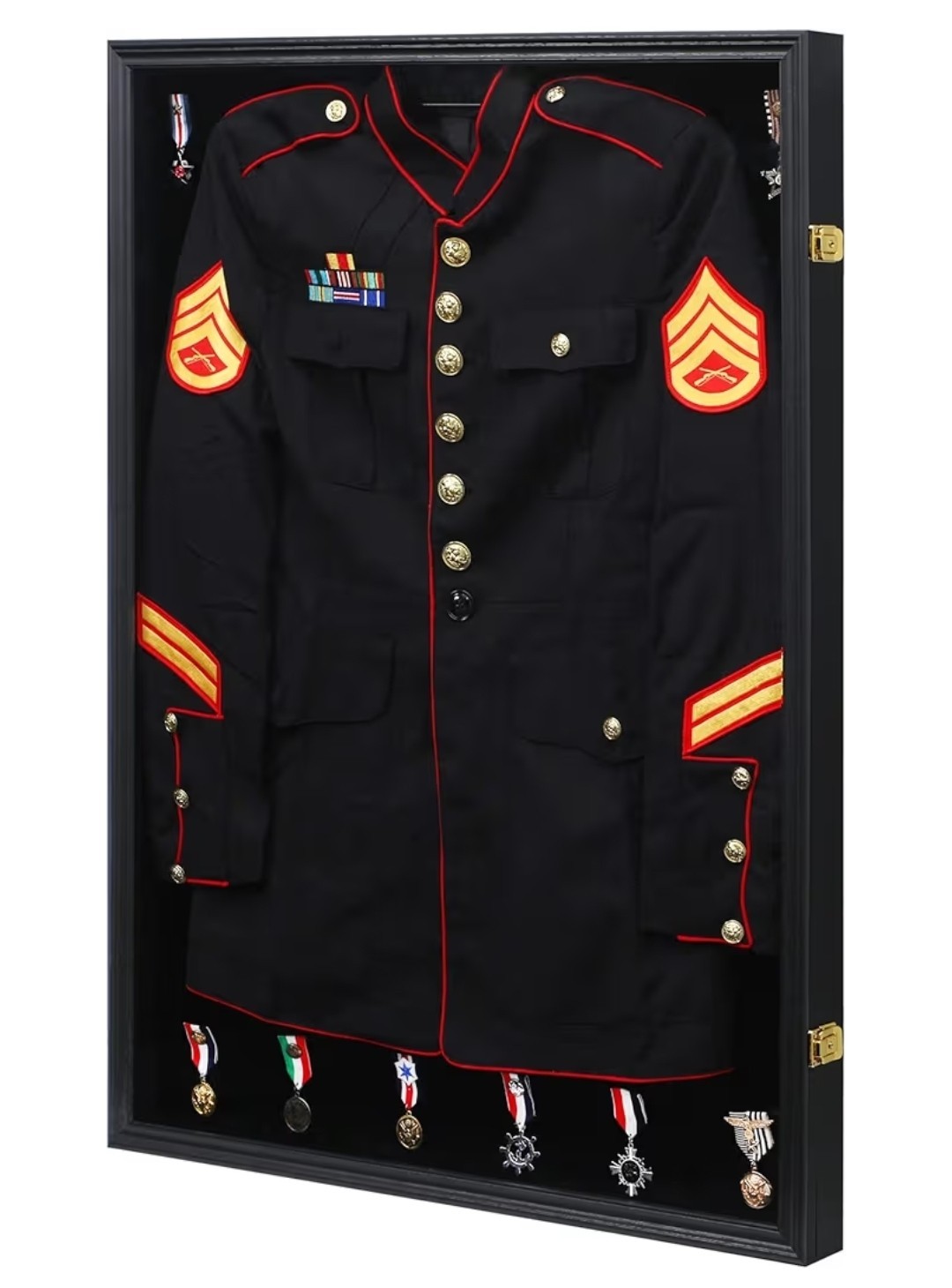KCRasan Military Uniform Display Case – Police Uniform Display Frame