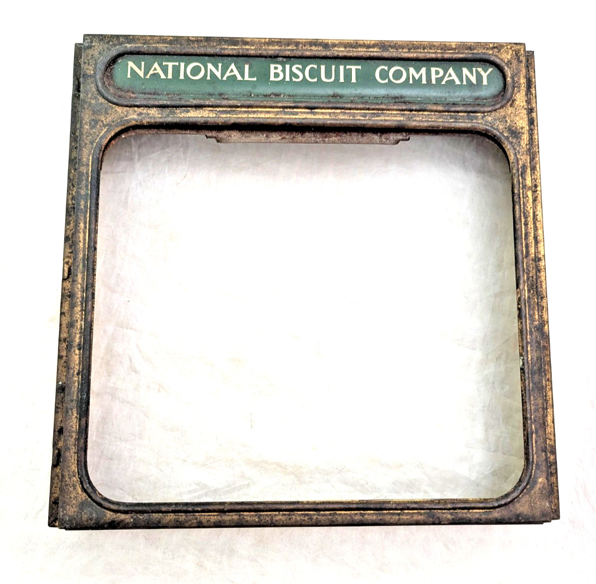 Antique National Biscuit Co Uneeda Bakers Display Case Top