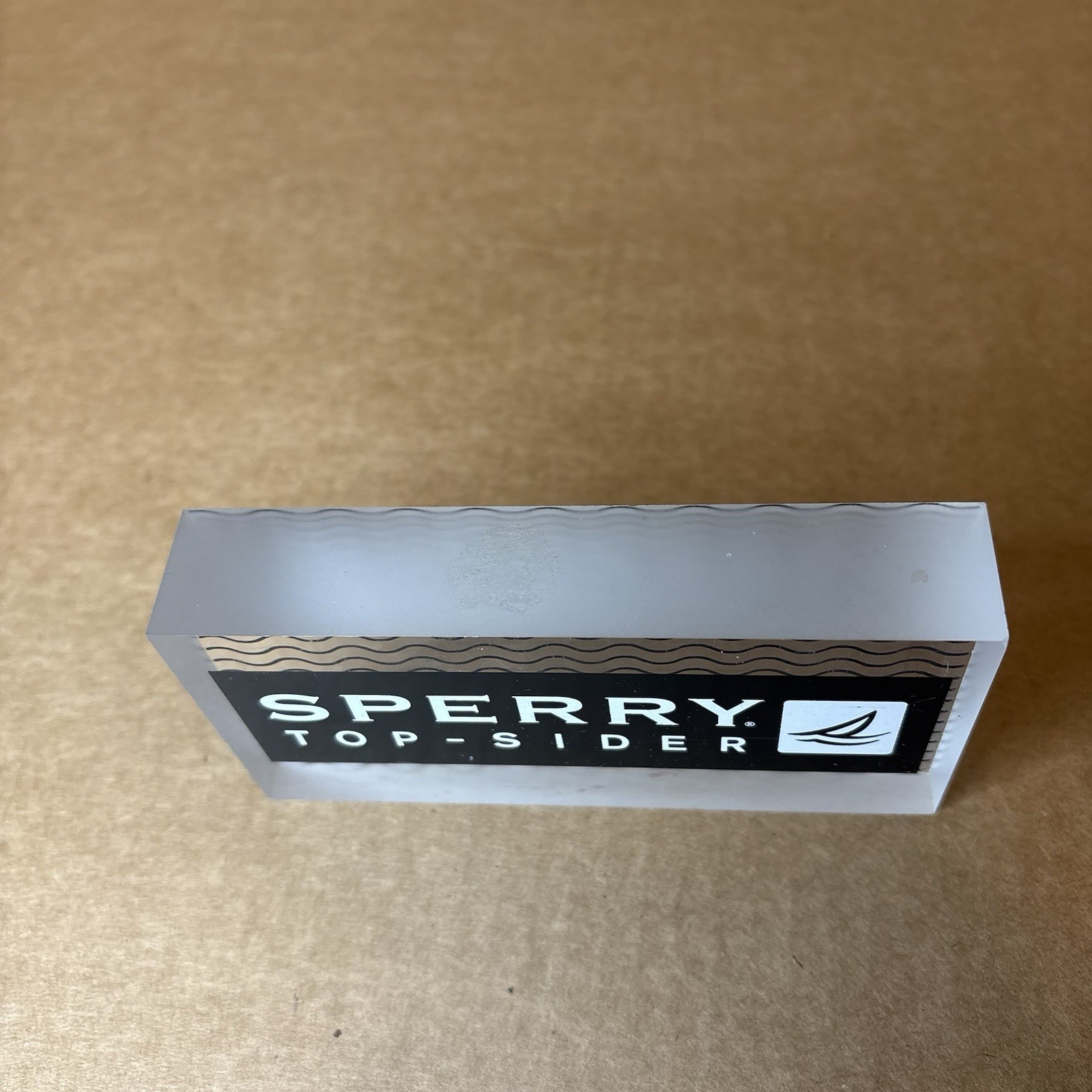 Sperry Top Sider Acrylic Store Retail Display Piece Boat Shoe Pre-owned Must Hav