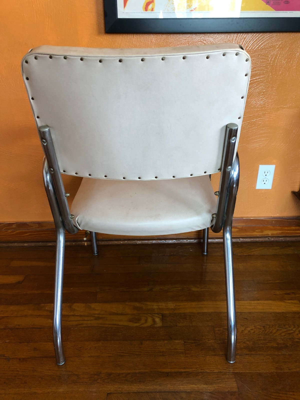 RCA Victor Chrome Chair Advertising Nipper Vintage Chromcraft