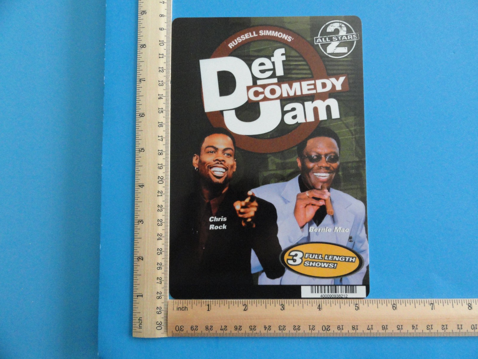 DEF JAM COMEDY CHRIST ROCK BERNIE MAC – BLOCKBUSTER VIDEO BACKER CARD 5″X8″
