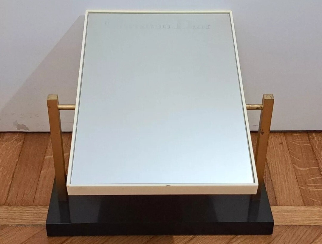 SHOP ADVERTISING DISPLAY MIRROR-CHRISTIAN DIOR-FASHION DESIGN-VINTAGE