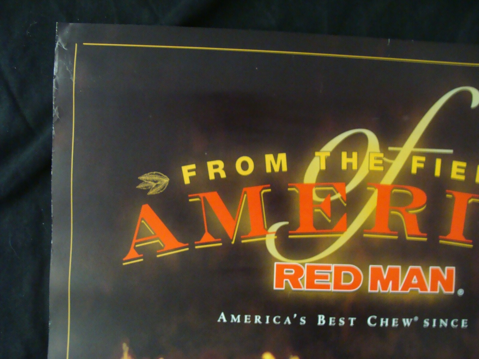 RED MAN CHEWING TOBACCO store poster original 2000 video store promo