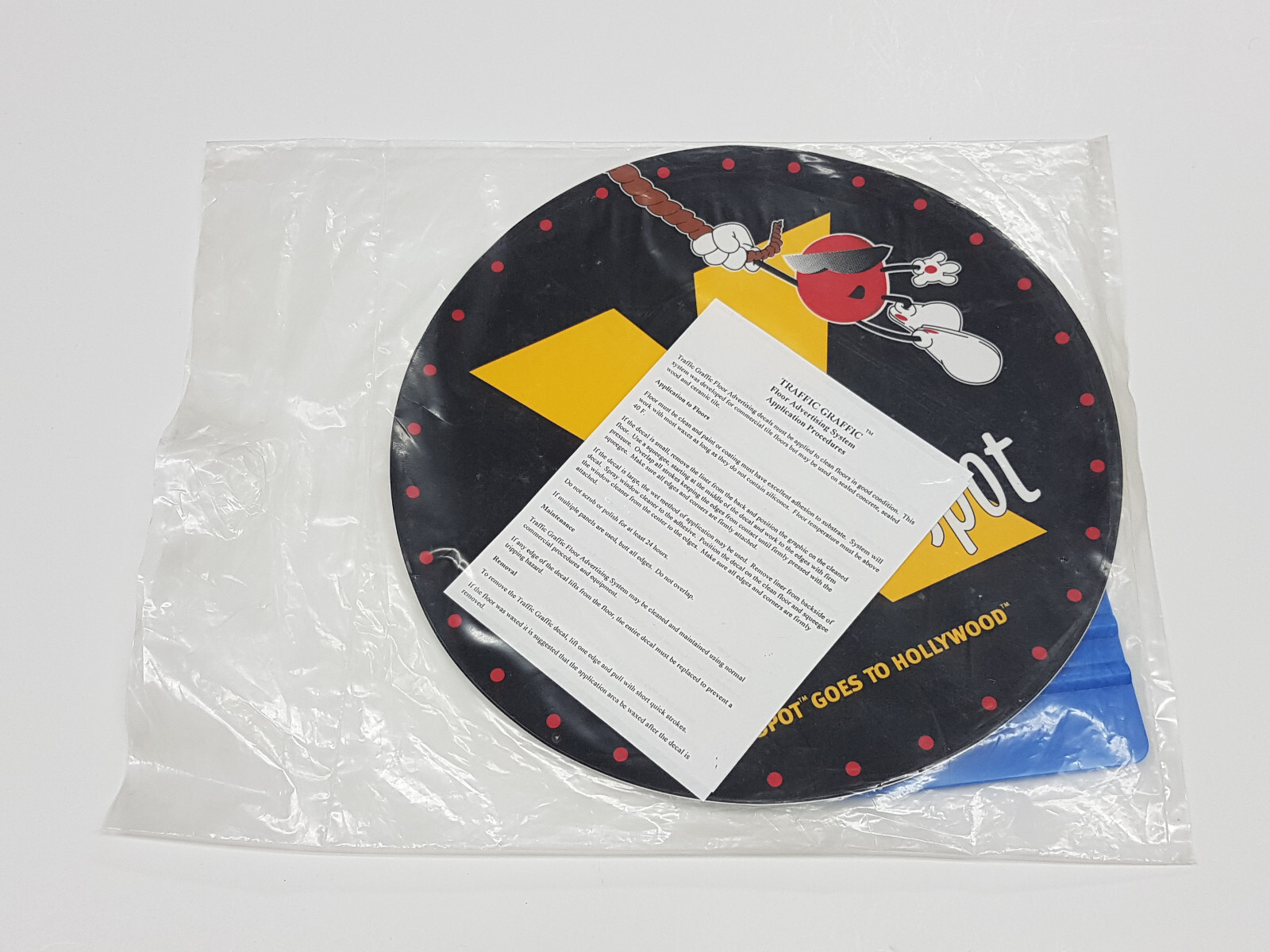 Spot Goes to Hollywood PS1 Playstation 1 Store Display Floor Sticker *Brand NEW