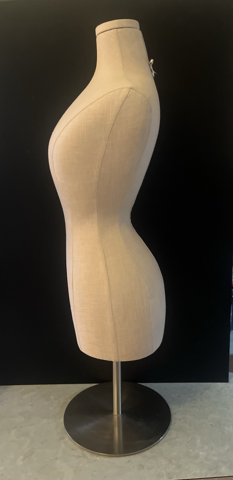 21-33” Adjustable RARE Victorias Secret Pink Dress Display Mannequin w/ Stand
